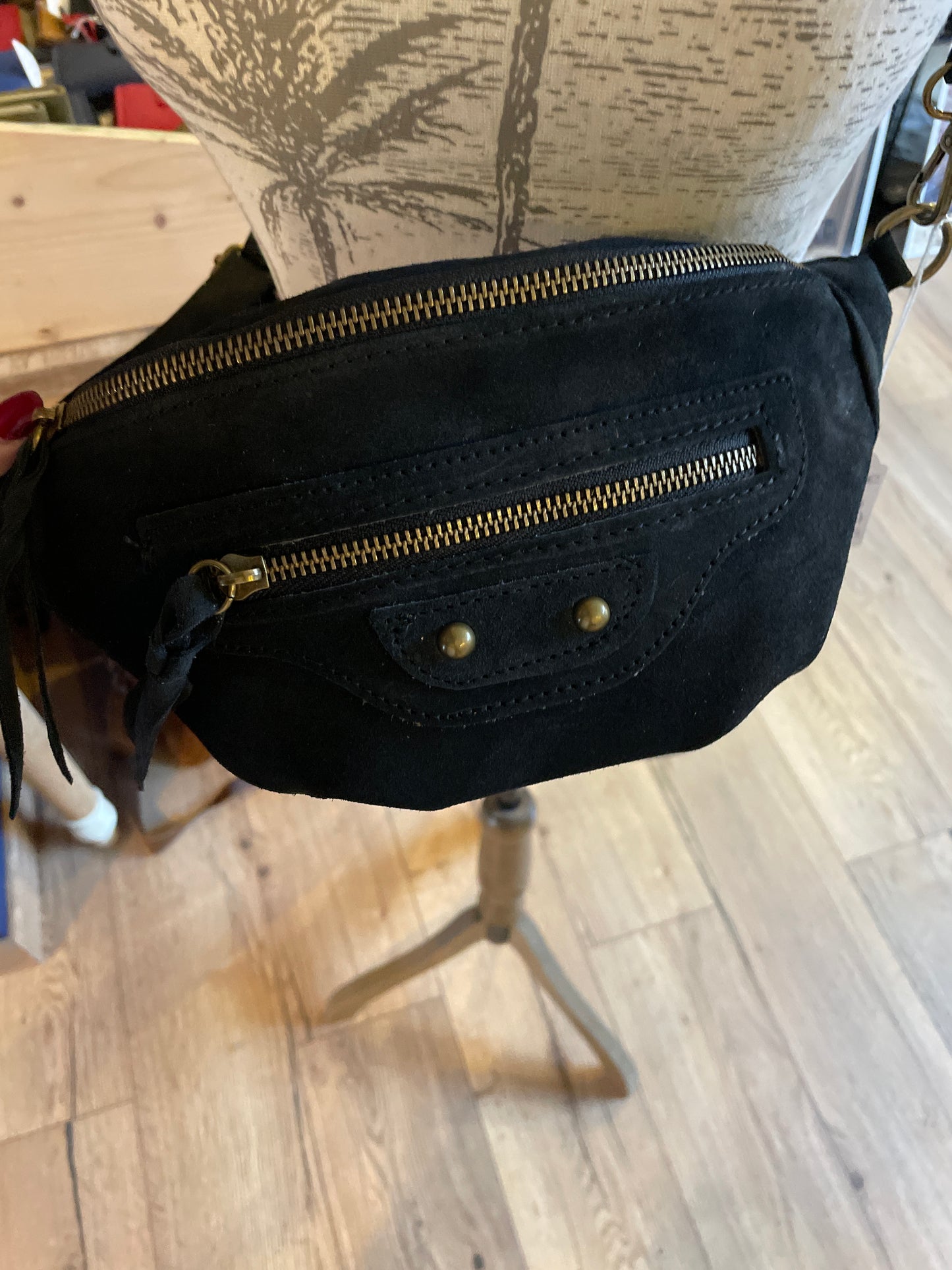 Banane Alda en daim noir