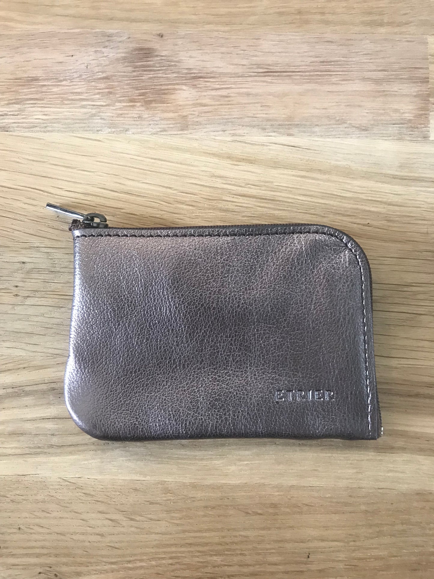 Porte monnaie /Porte cartes en cuir de vachette ÉTRIER de la ligne étincelle