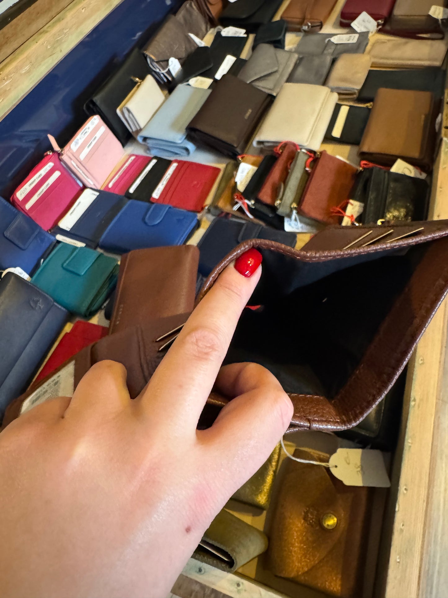 Portefeuille M Tradition cuir coloris châtaigne