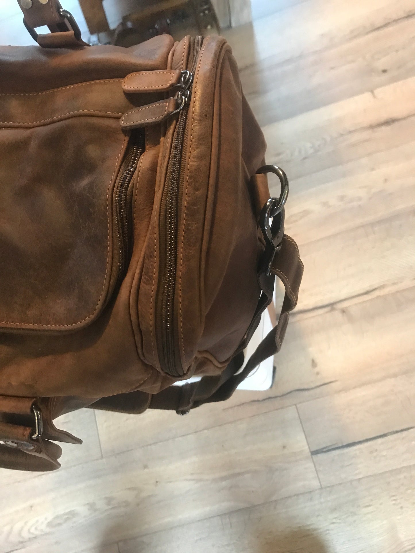 Sac de voyage, week-end, sac de sport en cuir au look vintage - Greenwood