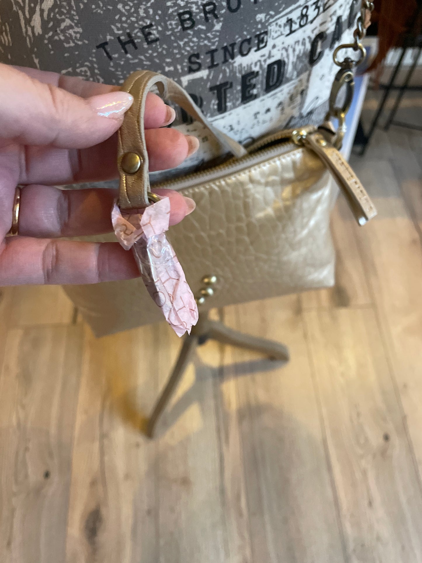Sac pochette Chacha champagne - Virginie Darling