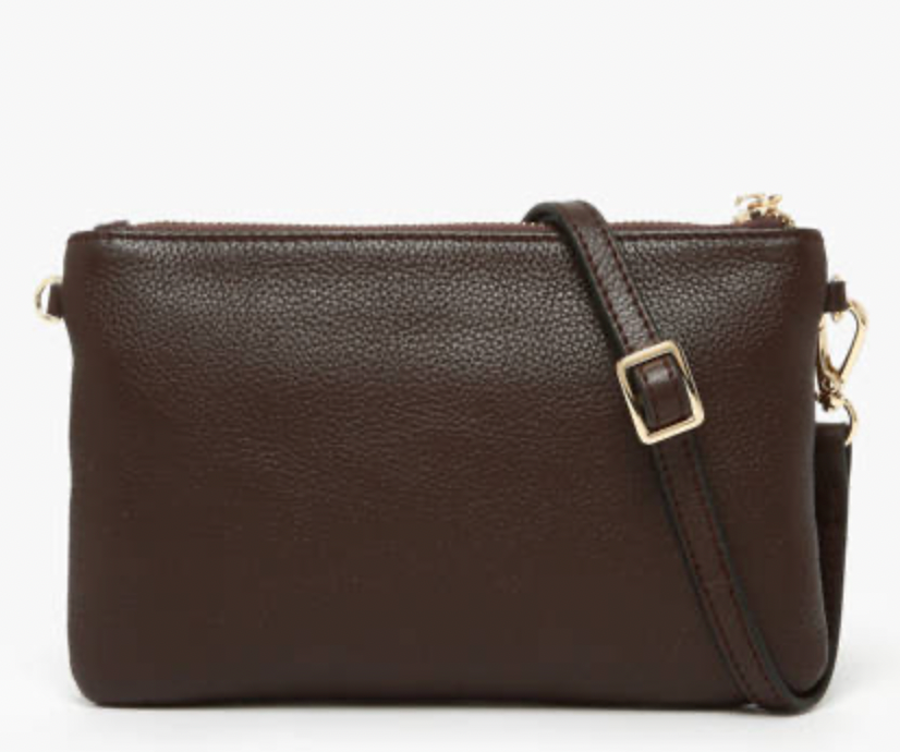 Sac bandoulière Tradition cuir chocolat
