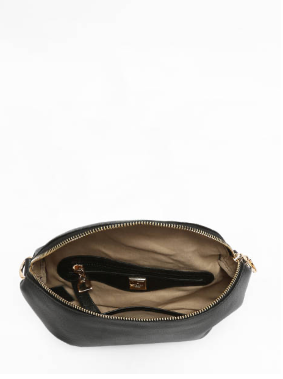 Sac banane M en cuir noir - Etrier