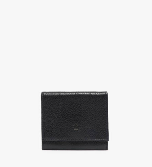 Porte-monnaie Madras cuir marine