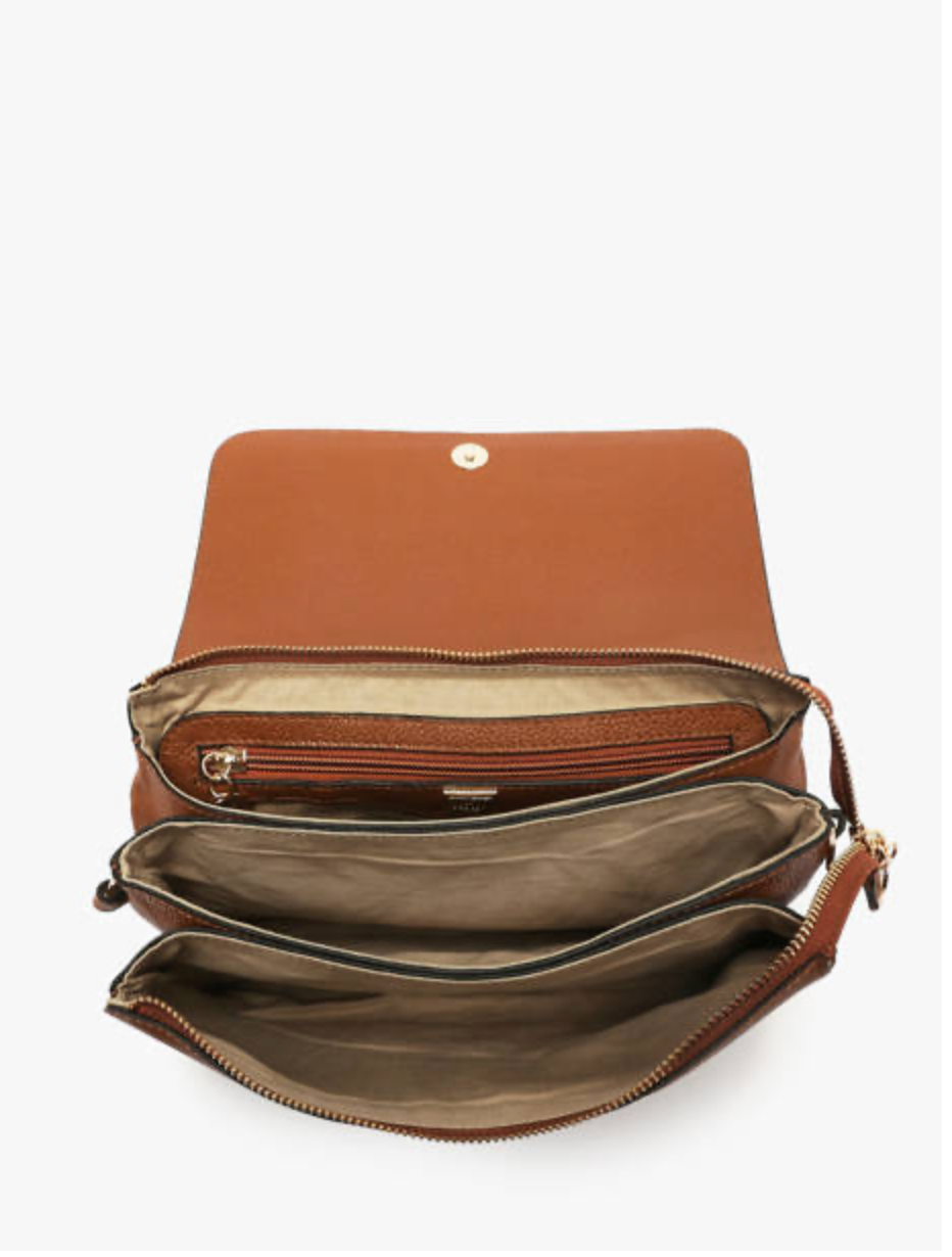 Sac bandoulière M Tradition cuir camel
