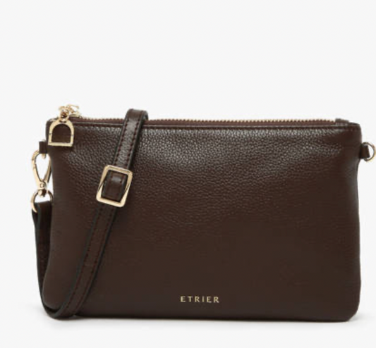 Sac bandoulière Tradition cuir chocolat