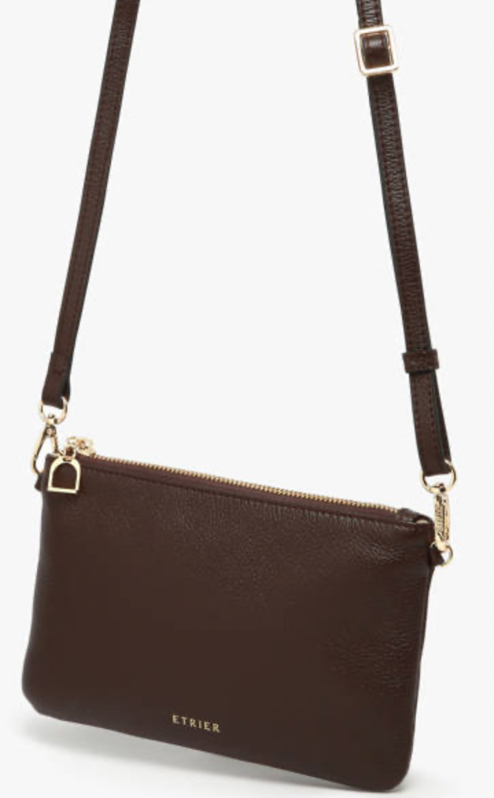 Sac bandoulière Tradition cuir chocolat