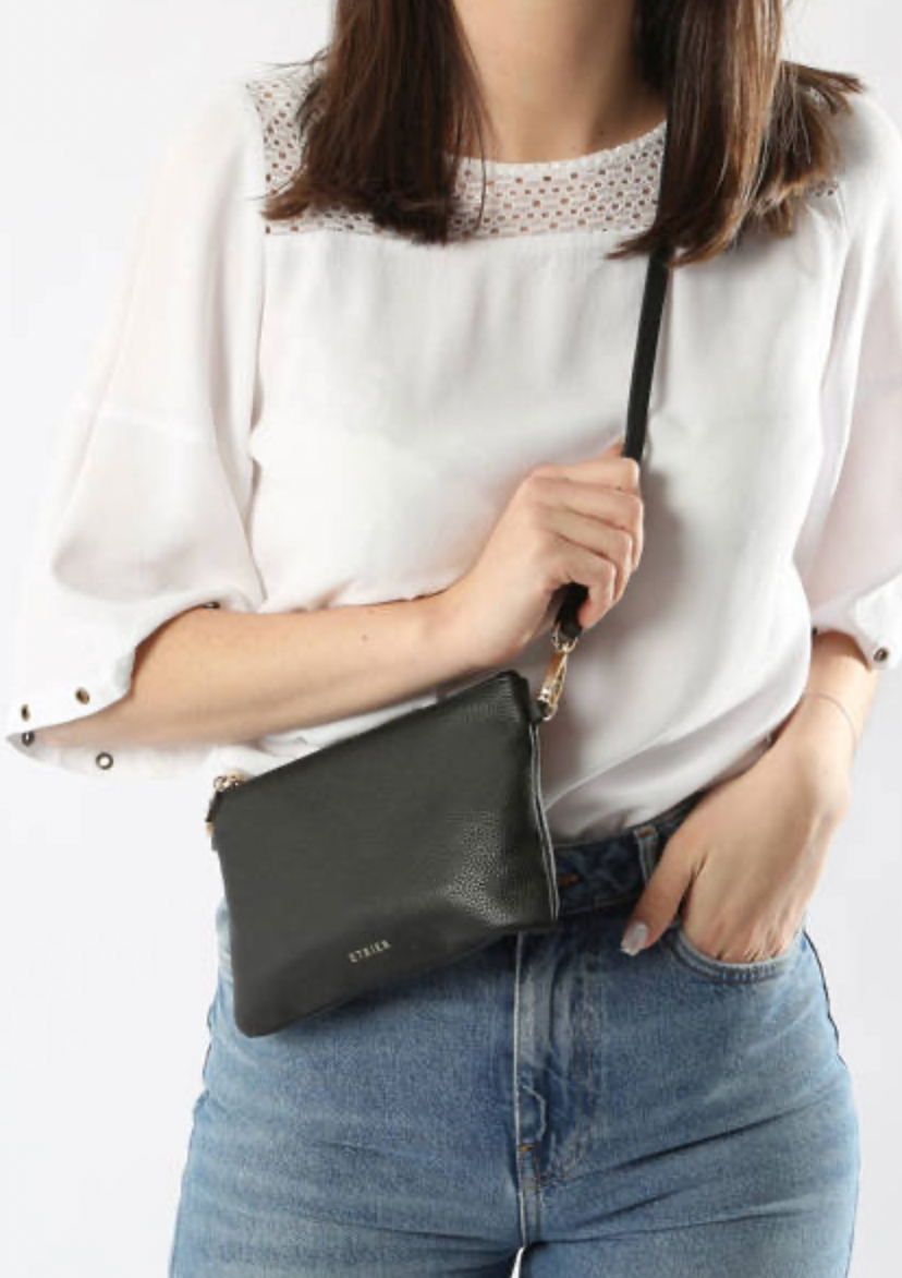 Sac bandoulière Tradition cuir noir