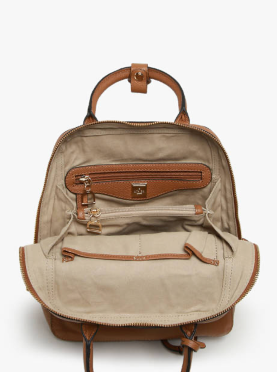 Sac à dos Tradition cuir camel (Étrier)