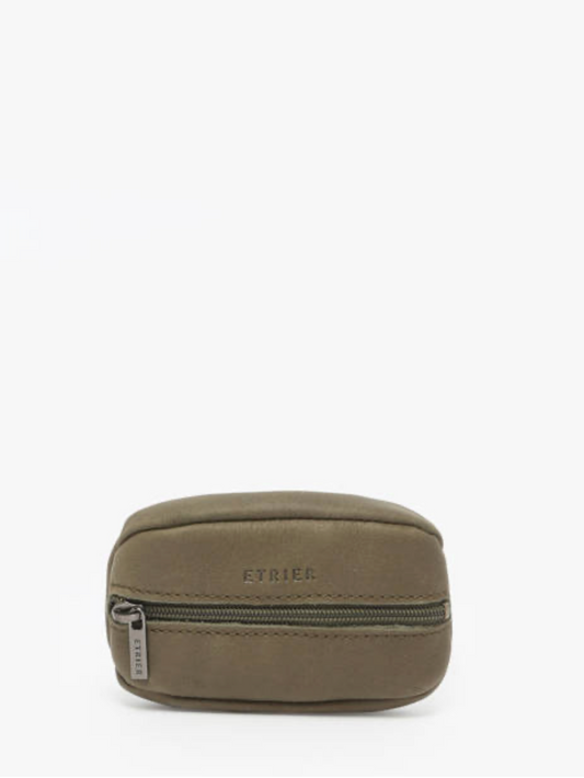 Porte-monnaie Oil cuir kaki