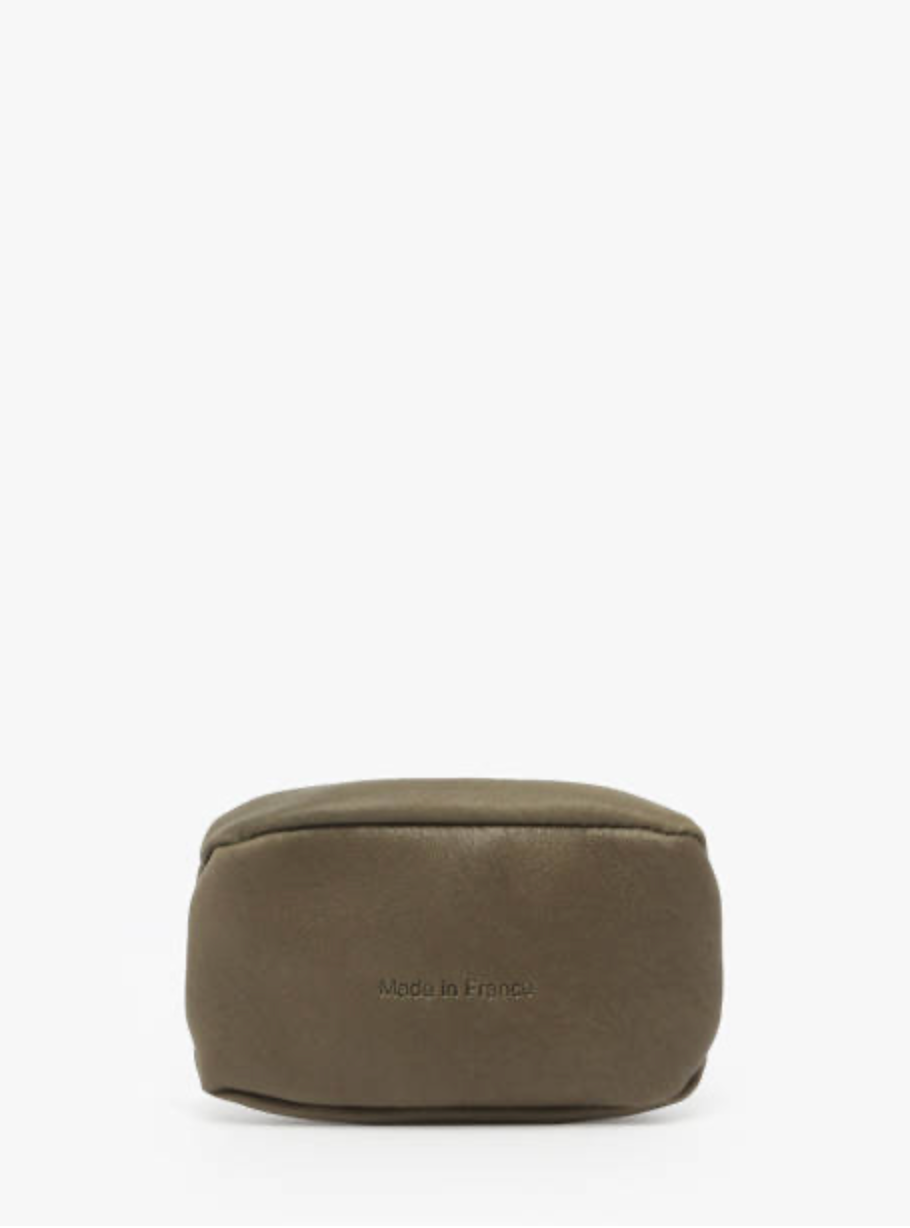 Porte-monnaie Oil cuir kaki