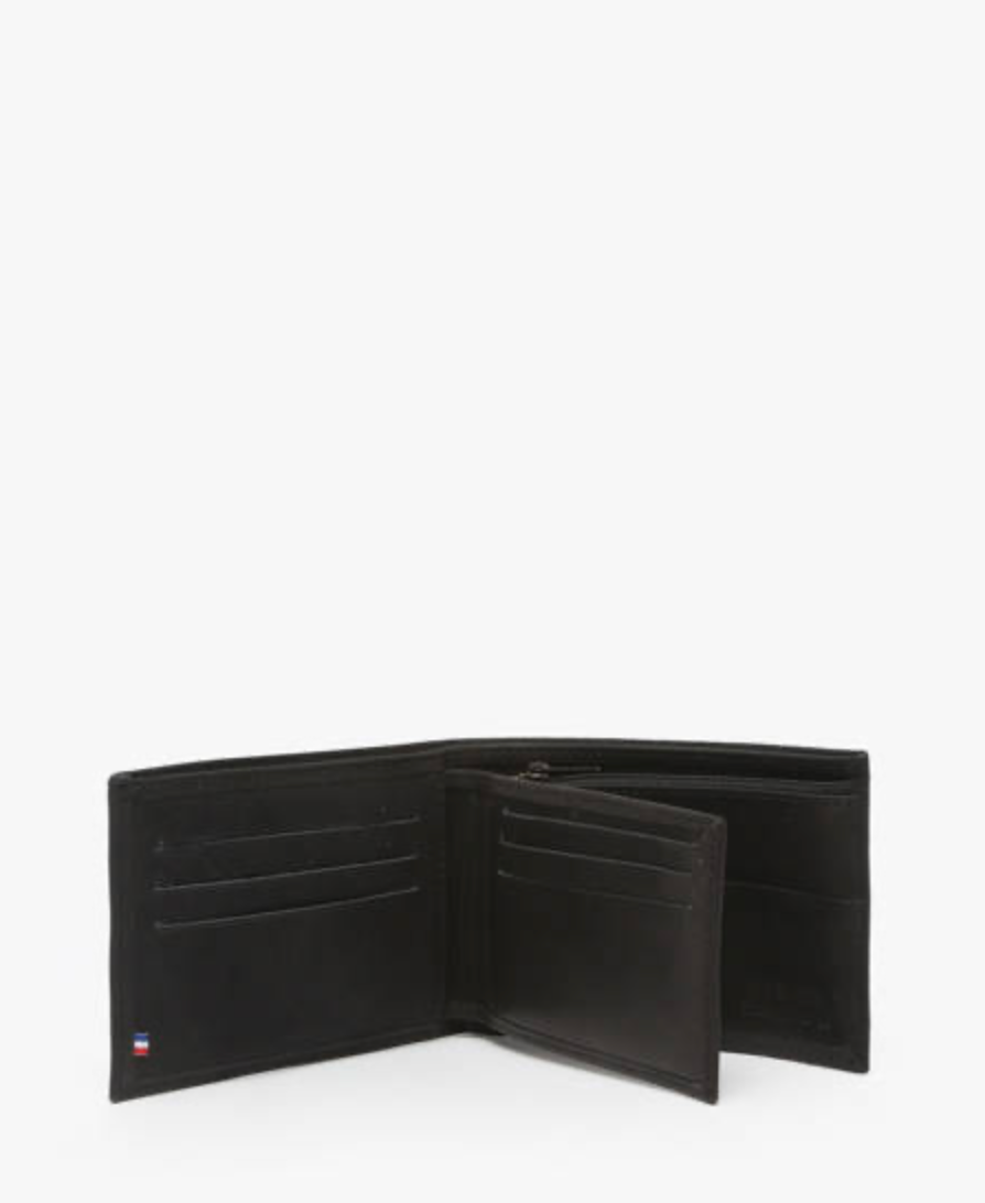 Portefeuille Oil cuir noir