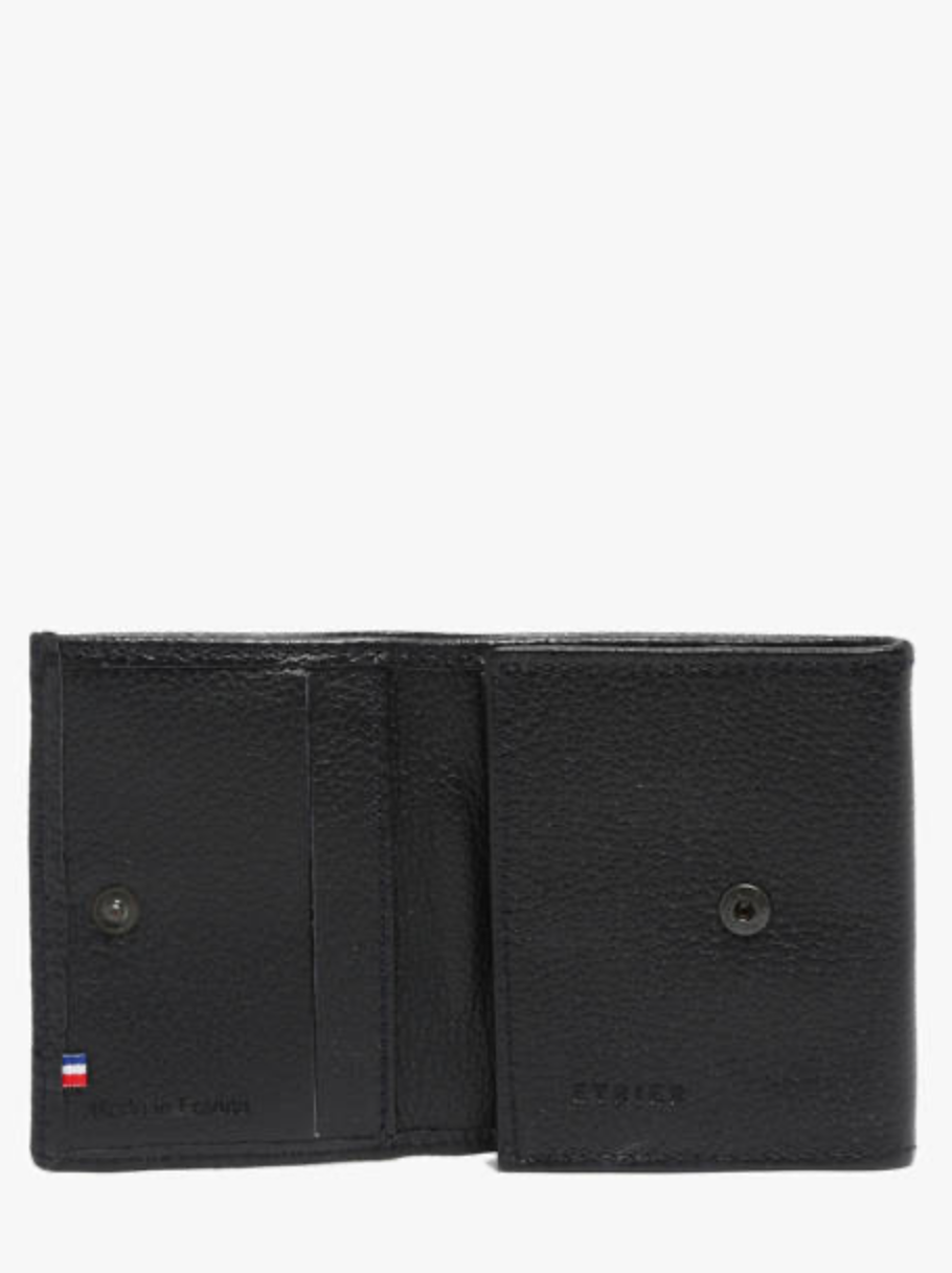 Porte-monnaie Madras cuir marine