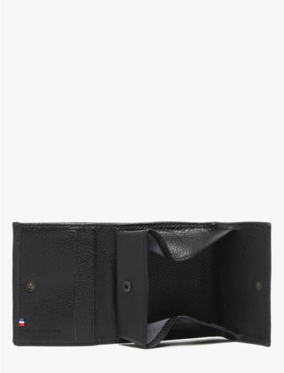 Porte-monnaie Madras cuir marine