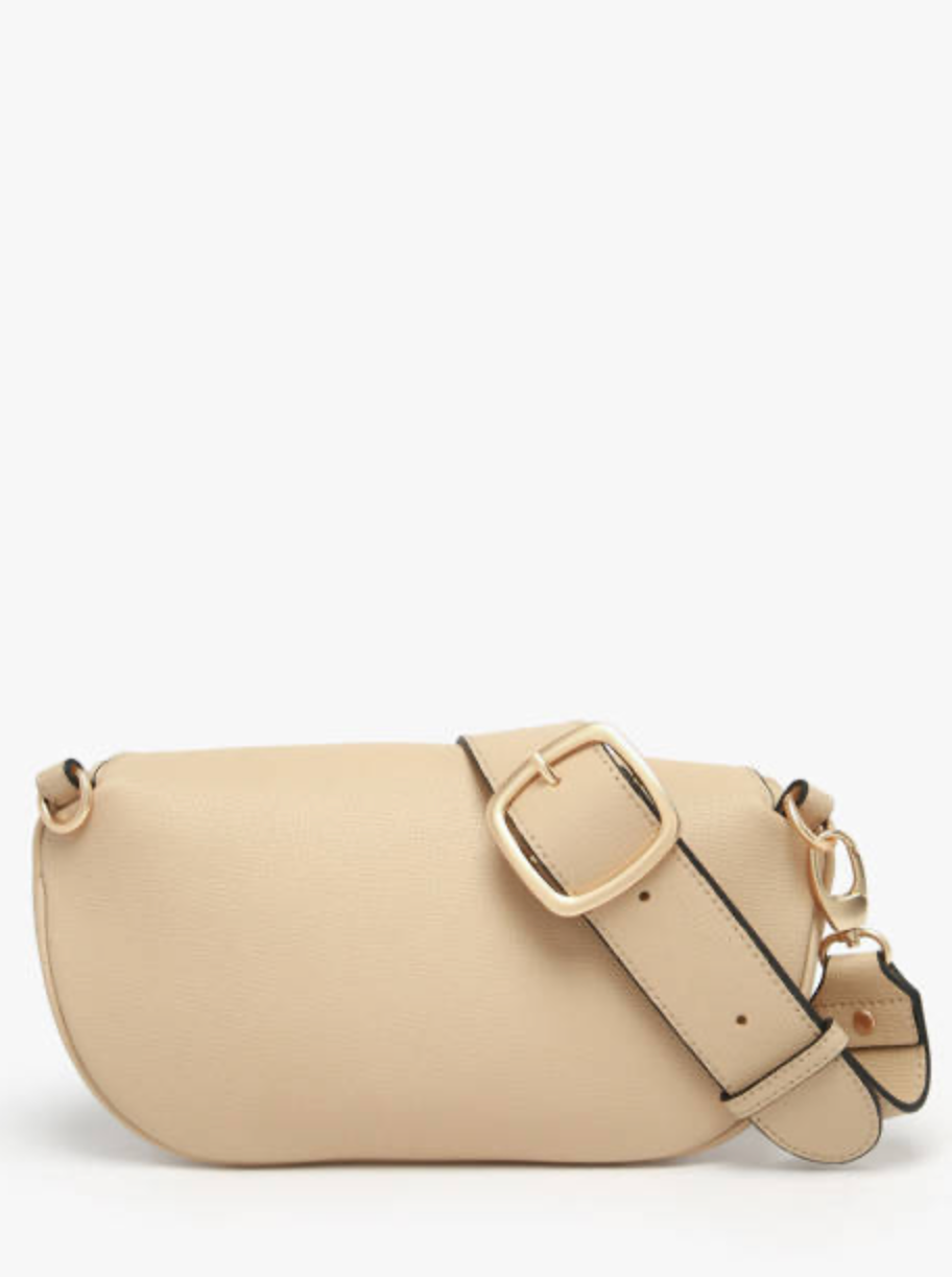 Sac banane Torsade cuir Sable