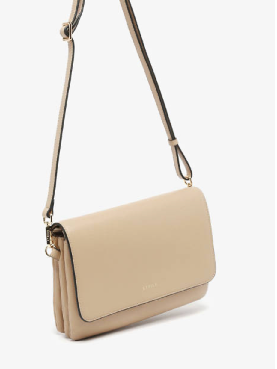 Sac bandoulière M Tradition cuir coloris sable