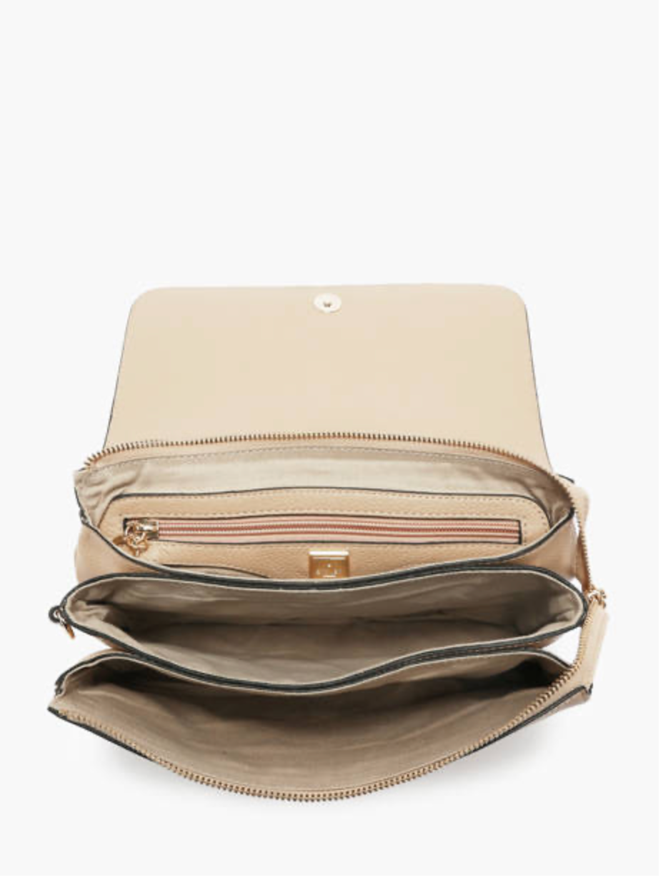 Sac bandoulière M Tradition cuir coloris sable