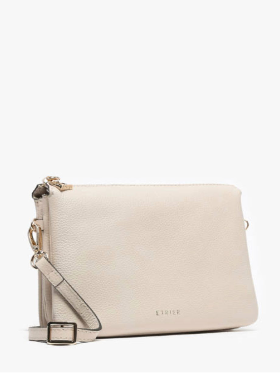 Sac bandoulière Tradition cuir coloris craie