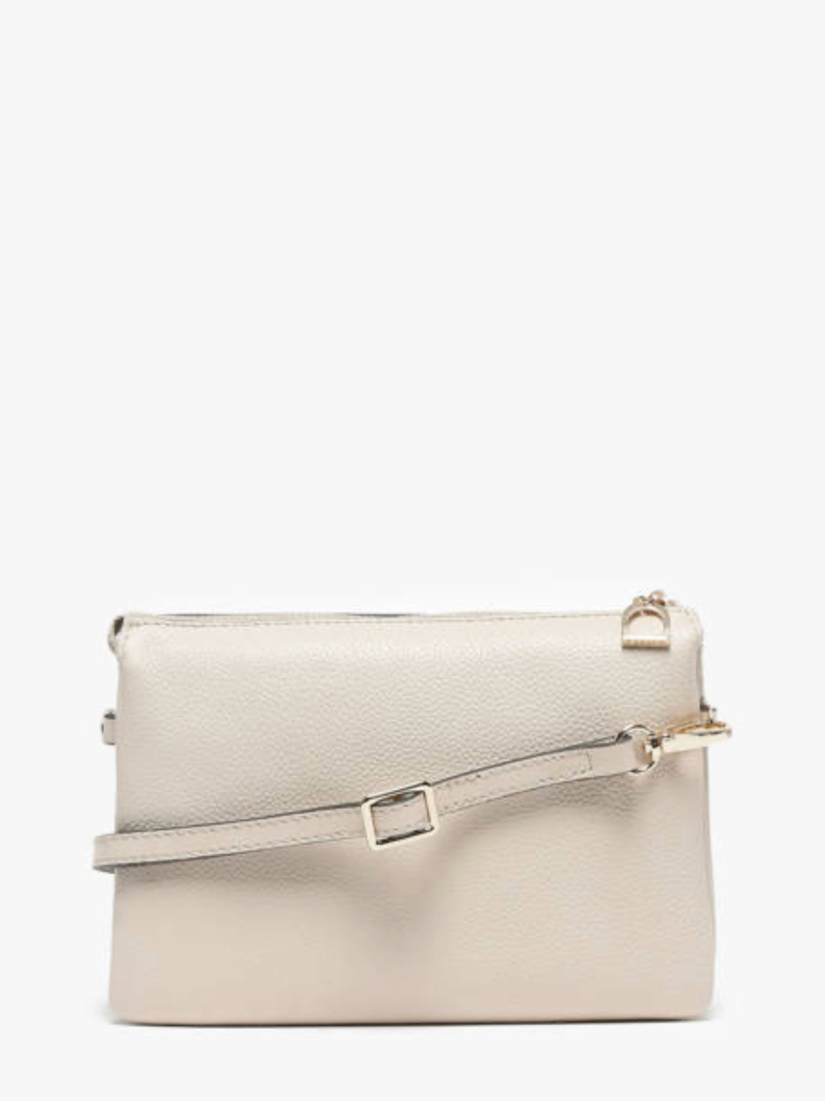 Sac bandoulière Tradition cuir coloris craie