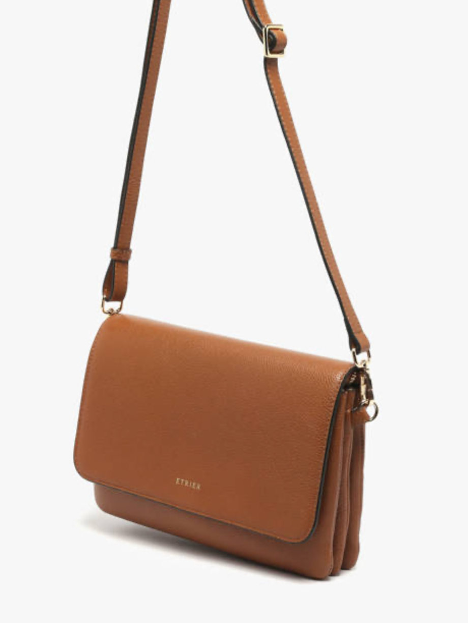 Sac bandoulière M Tradition cuir camel