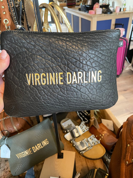 Pochette Darling Small noire - Embossage or
