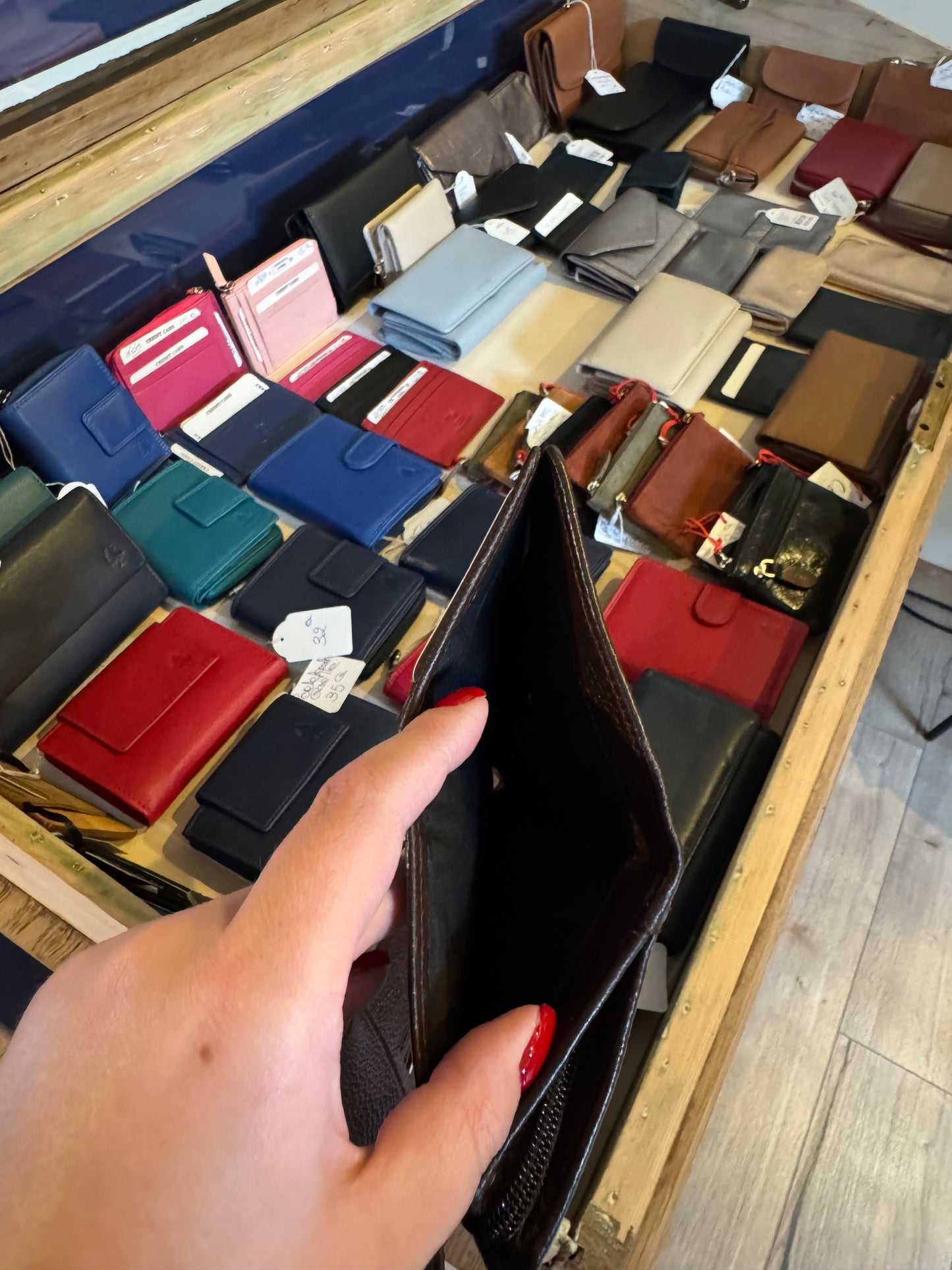 Portefeuille M Tradition cuir chocolat