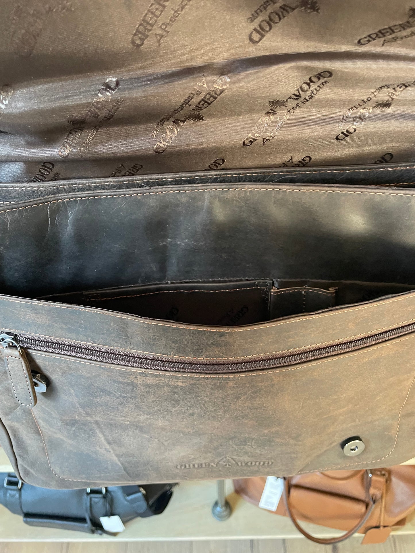 Sac à bandoulière Martin en cuir vintage brun