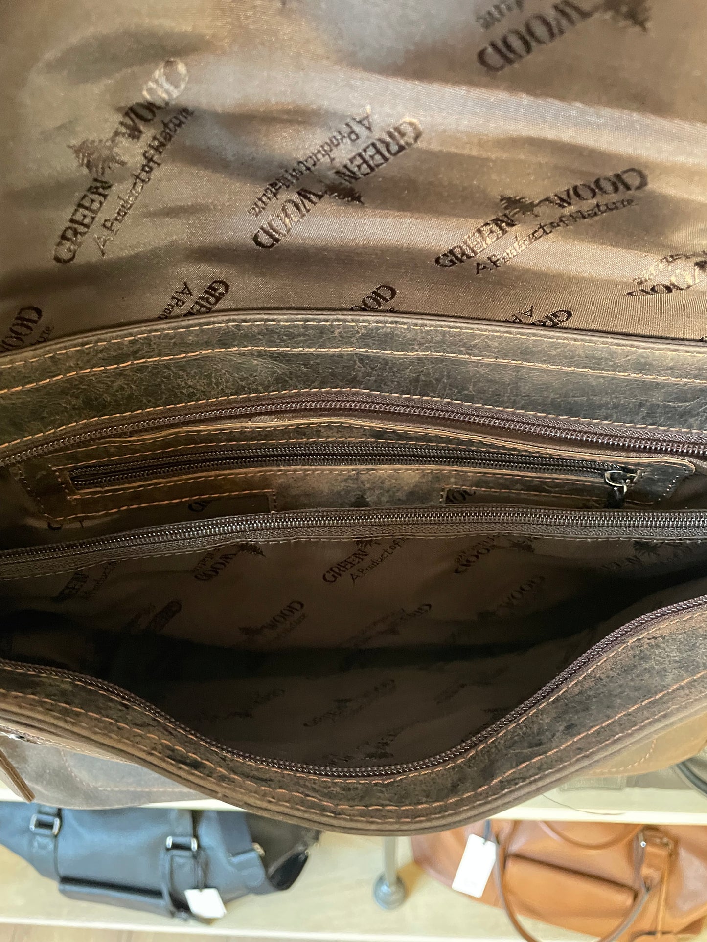 Sac à bandoulière Martin en cuir vintage brun