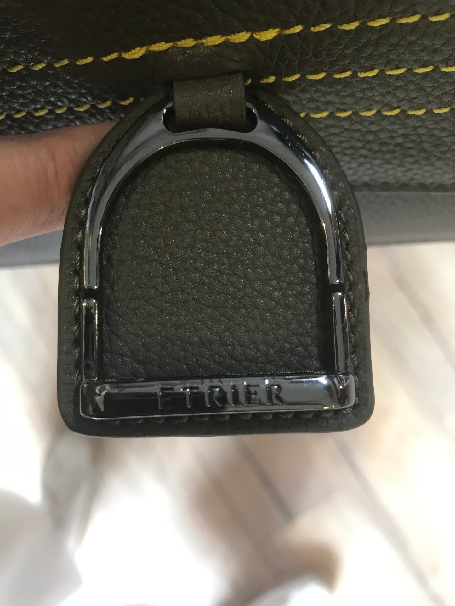 Sac bandoulière Altesse Surpiqué Argile (Étrier)