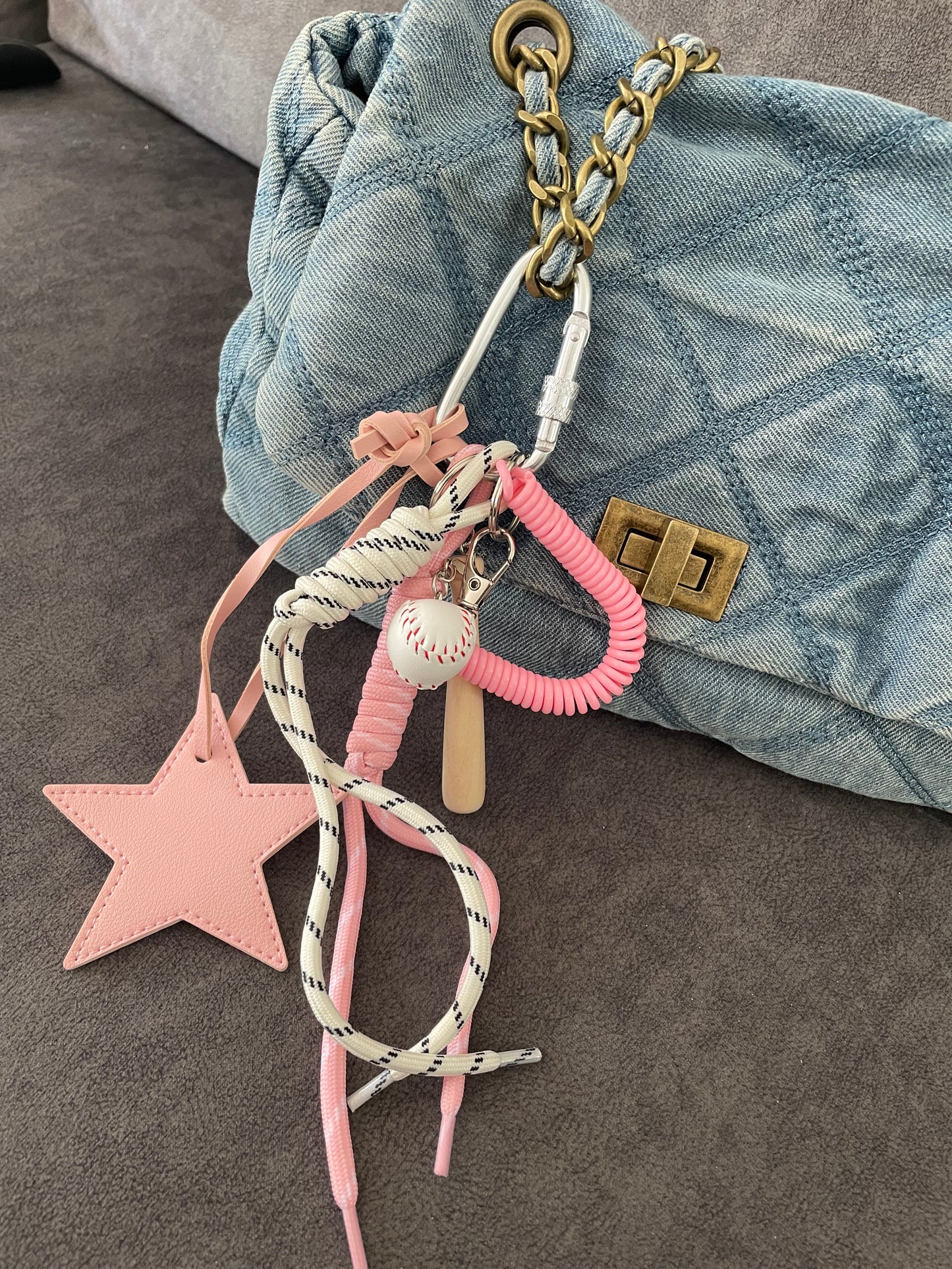 Bijou de sac - Étoile Rose