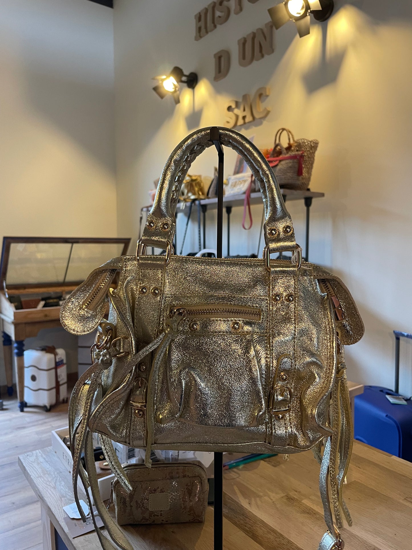 Sac Amandine Or irisé Mini