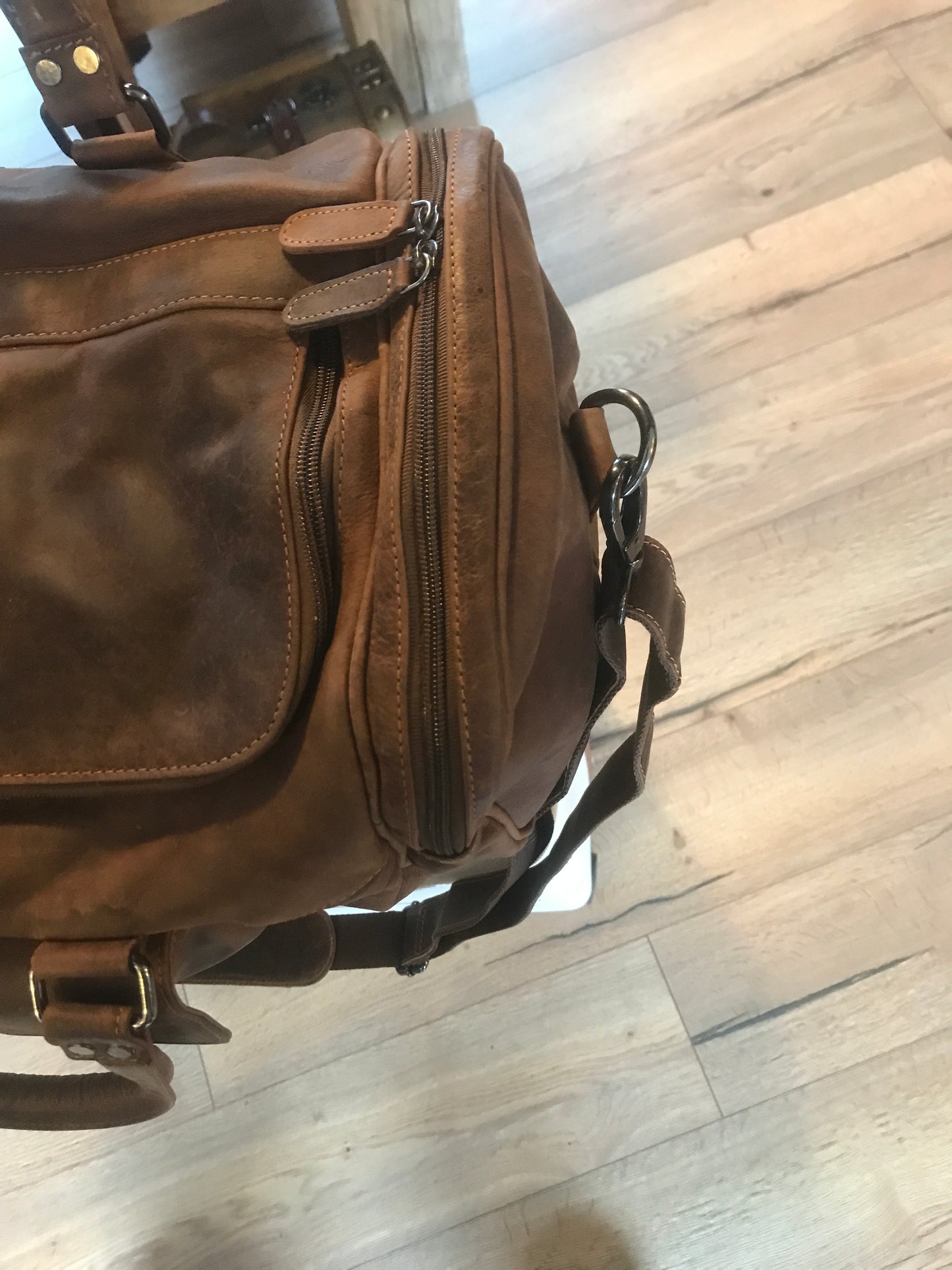 Sac de voyage, week-end, sac de sport en cuir au look vintage - Greenwood