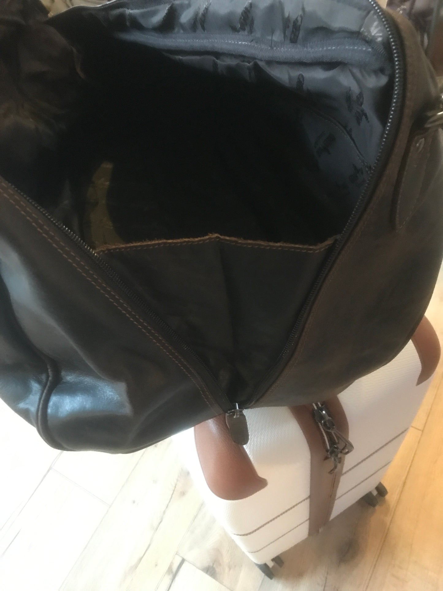 Sac de voyage en cuir vintage brun - Greenwood