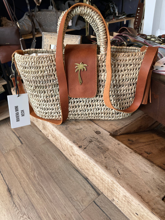 Panier Riviera Kech Mini coloris Camel - Virginie Darling