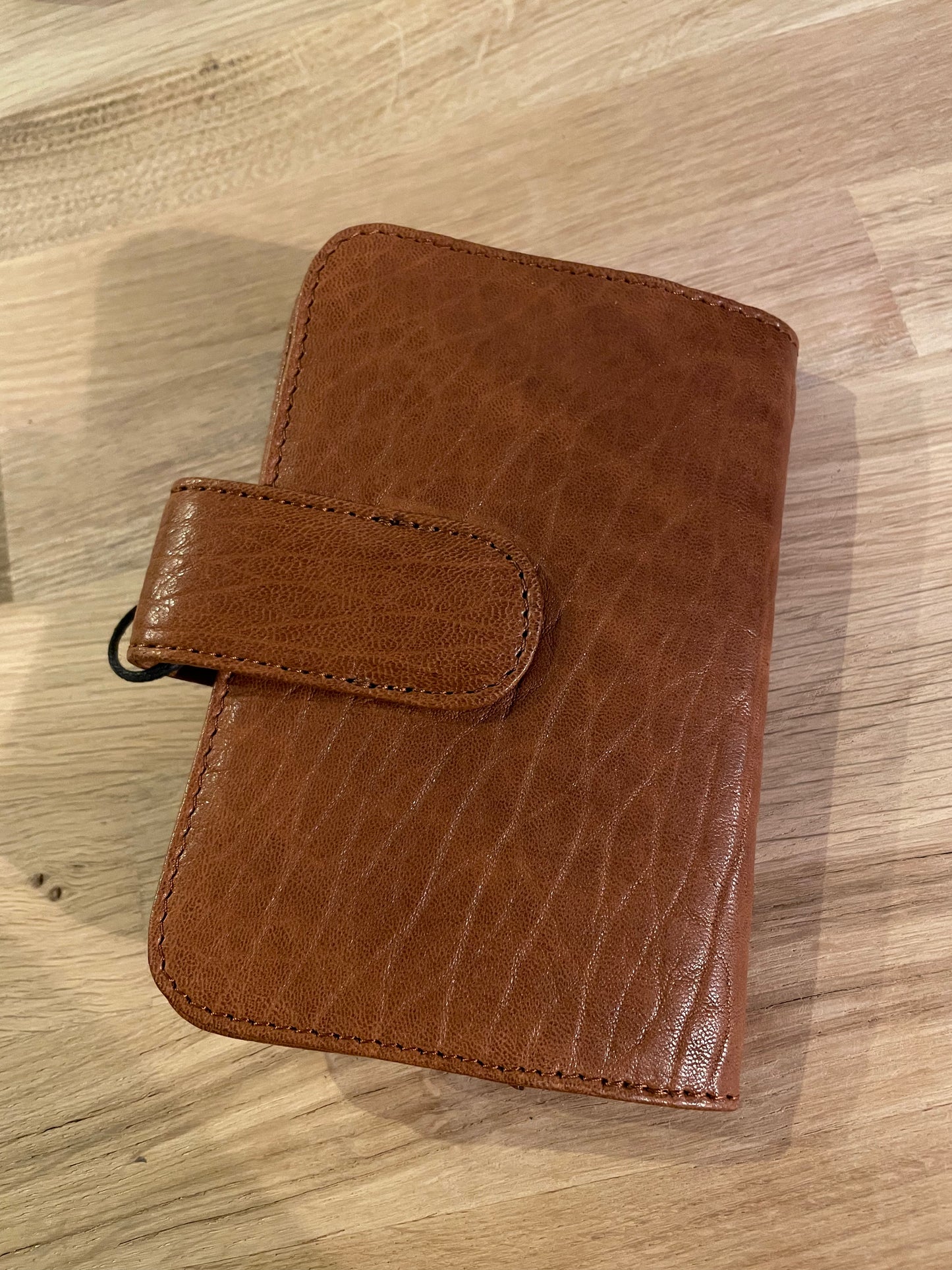 Mini portefeuille rock cognac -VIRGINIE DARLING