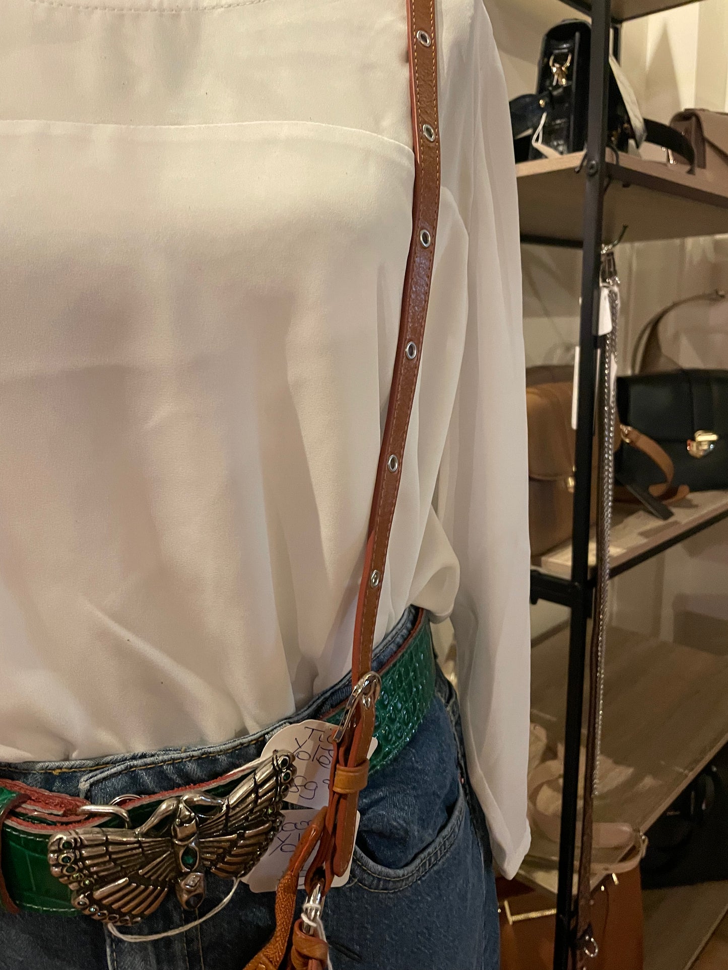 Petit Sac Demi Lune - Rétro & Glam Camel - LANCASTER