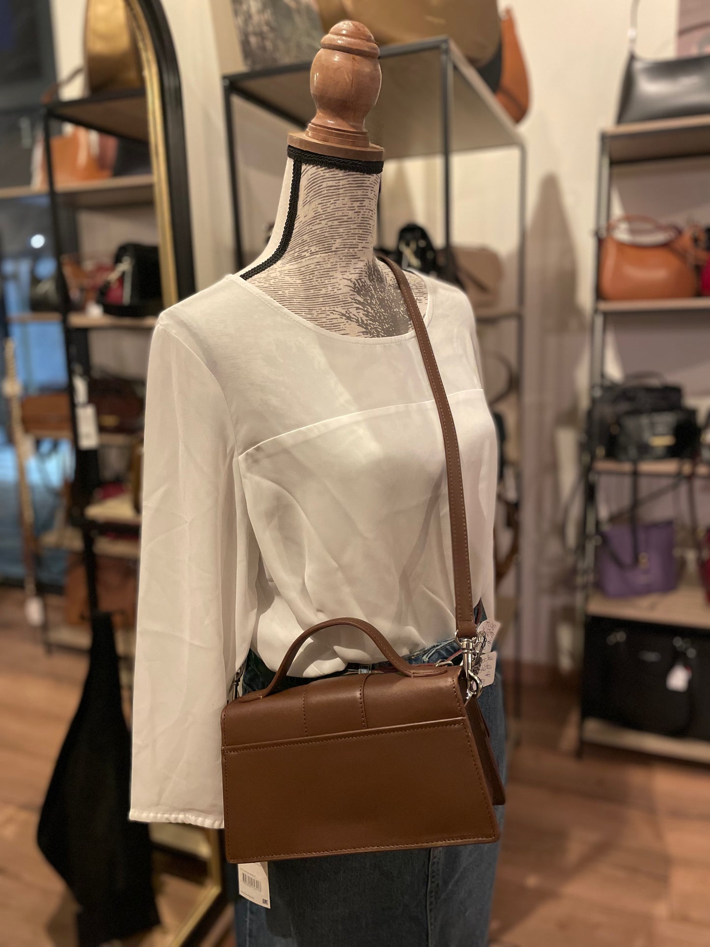 Sac baguette PARIS ILY marron- LANCASTER