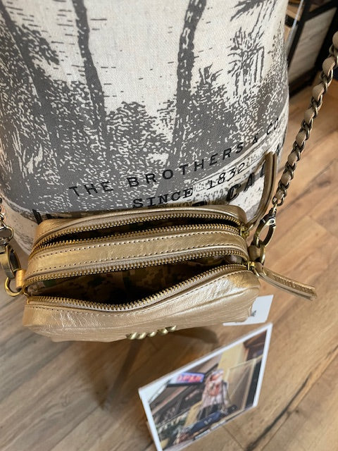 Sac Make me up small coloris Champagne - Virginie Darling