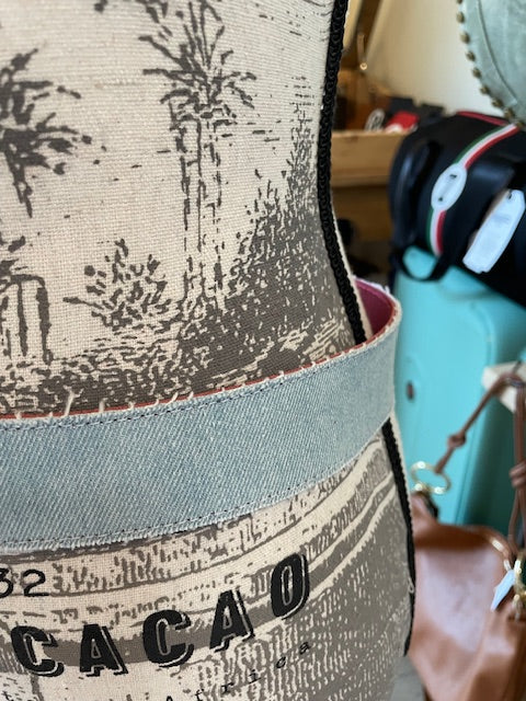 Tige jeans doublée cuir - YOLETE
