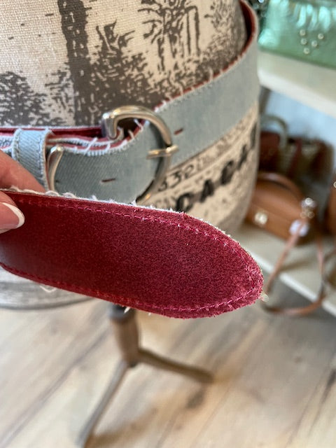 Tige jeans doublée cuir - YOLETE