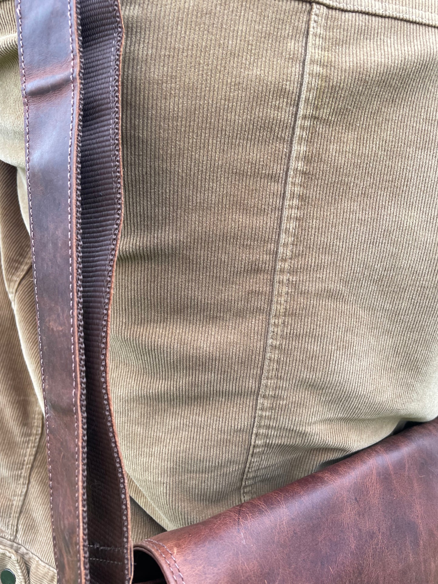Grand sac bandoulière en cuir vintage pour ordi 15,6’´ - Greenwood
