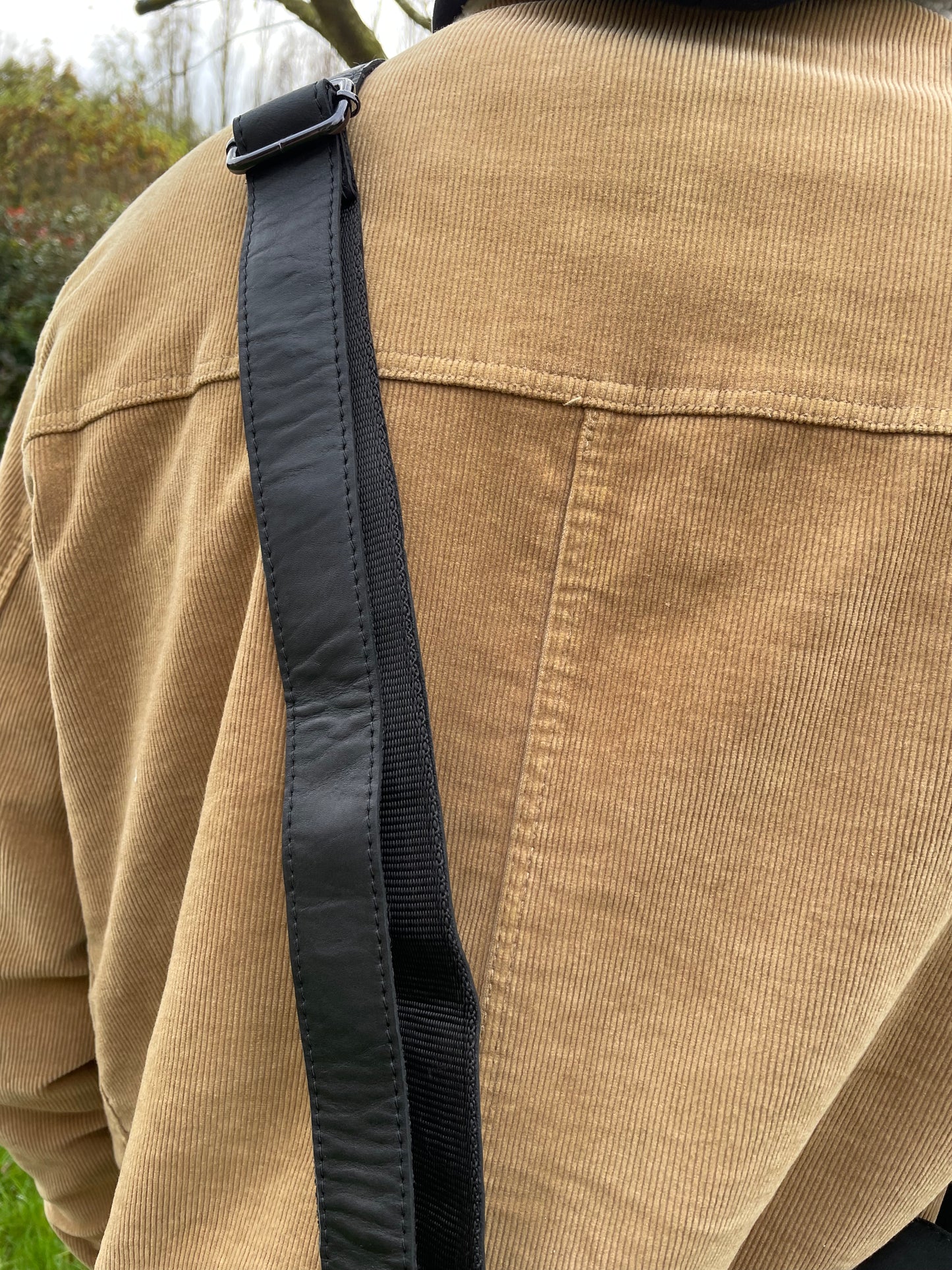 Sac bandoulière en cuir noir Nico - Greenwood