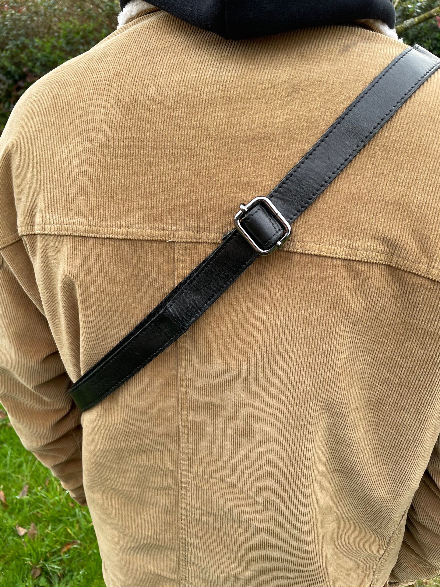 Sac bandoulière Crossbody en cuir noir - Greenwood