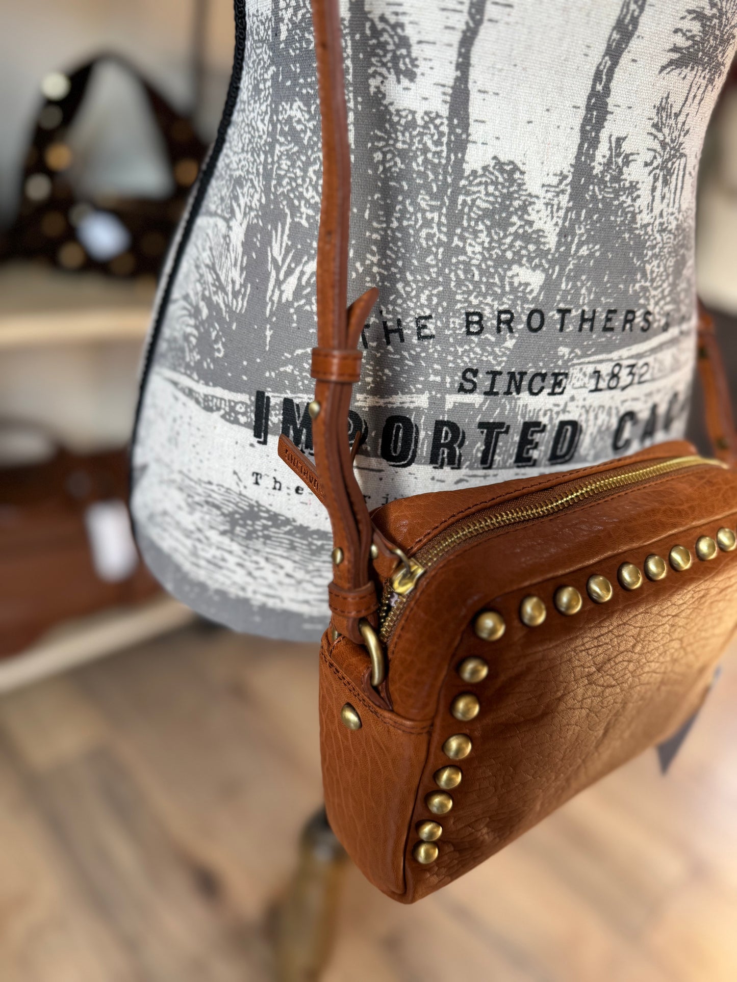 SAC MAKE-ME UP MEDIUM ROCK COGNAC