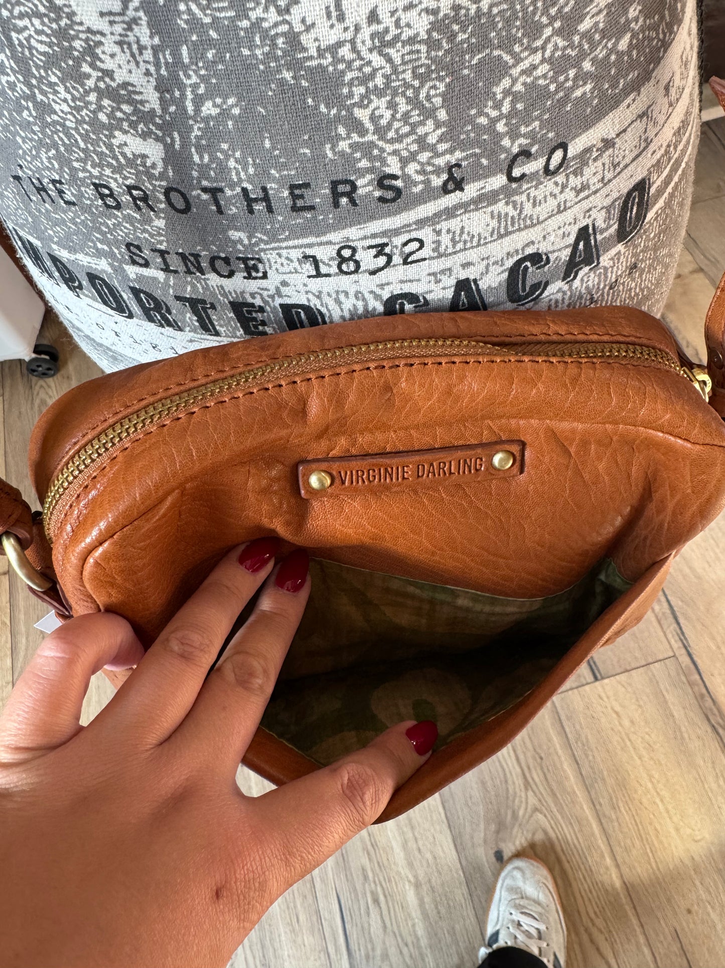 SAC MAKE-ME UP MEDIUM ROCK COGNAC