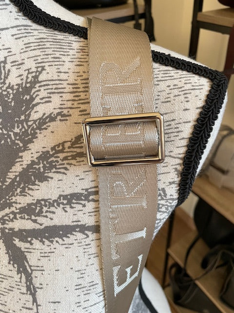 Sac porté épaule/bandoulière en cuir ALTESSE coloris craie - ETRIER