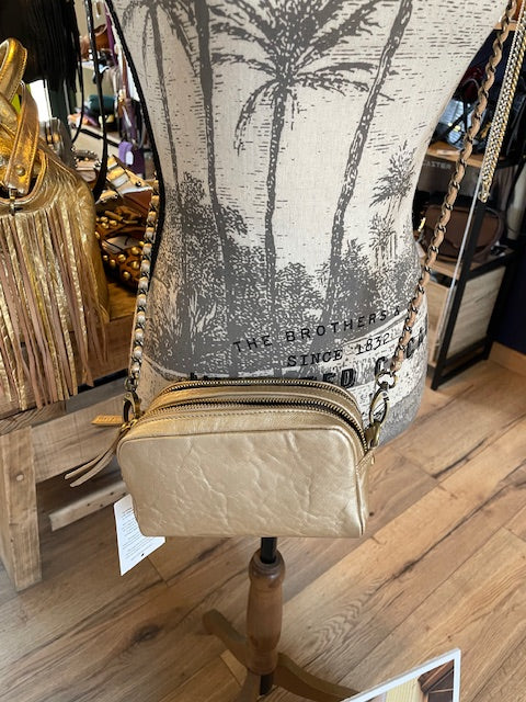 Sac Make me up small coloris Champagne - Virginie Darling