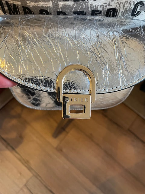 Sac bandoulière Altair en cuir Silver -Etrier